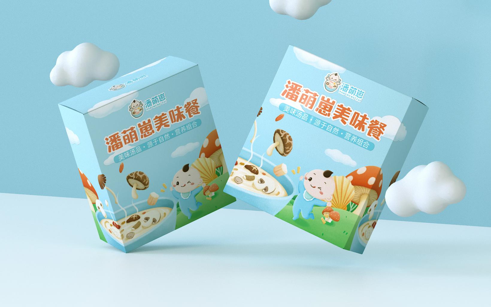 潘萌崽营养餐-儿童辅食产品的品牌及包装设计 产品包装设计 第21张